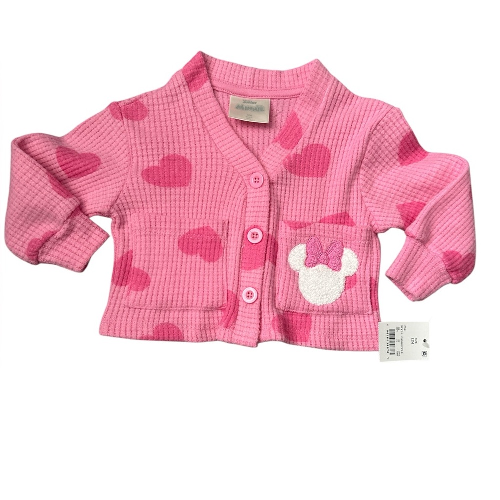 Disney Junior Minnie Mouse Sweater New With Tags Size 12 Months.
